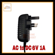 CCTV/ LED / COMPUTER 6V 1A POWER SUPPLY ADAPTER