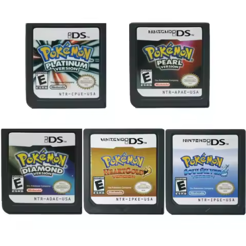 NDS Video Game Cartridge Pokemon White 2 Soul Silver Heart Gold Pearl Diamond Black 2 DS Games Compa