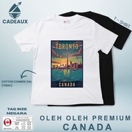 CANADA 66 SOUVENIR T-Shirt CANADA COUNTRYTAG 24s Combed Cotton T-Shirt SOUVENIR PREMIUM GIFT