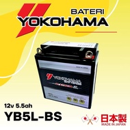 YB5 YB5L -BS BATTERY YOKOHAMA (STARTER ) LC135 V1 E-BONUS NOUVOS SRL110 EGO (LAMA) KRISS EX5 SRX105 