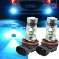 2 PCS H11 H8 H9 20SMD LED 8000K ice blue projector fog light bulb DRL