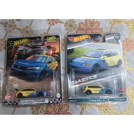 Hot Wheels Honda Civic Type R Spoon With Protector Lot of 2 pcs EG and FK
