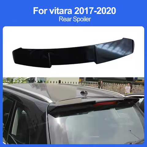 For Suzuki Vitara Rear Spoiler Tail wing ABS Gloss Black Auto Rear Trunk RoofRefit car Exterior Acce