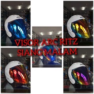 HELMET VISOR ARC COLOUR SIANG MALAM ARC AR4 RITZ YF DRAGON YF1 AR1 MODERN PASTEL 2 TONE RITZ PURPLE 