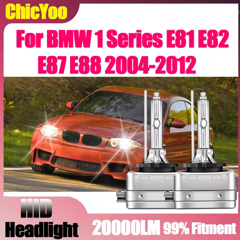 D1S Xenon Headlight Bulbs 20000LM High Power Xenon Auto Lights 12V 6000K Super White For BMW 1 Serie