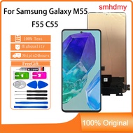 smhdmy Ori AMOLED For Samsung Galaxy M55 F55 C55 LCD Display Touch Screen Replacement