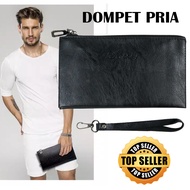 Dompet Handbag Pria Bahan Kulit Tas Genggam Bisnis Hand Bag Long Waller Zipper Dompet Tangan Panjang