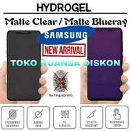 Screen Protector HYDROGEL BLUE MATTE PREMIUM SAMSUNG M12 M10 M20 M21 M30S M31 M22 M32 M33 M51 M52 M6