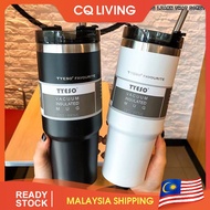 【lowest price in malaysia】Tyeso tumbler with straw Cup 890ML Thermos Cup 304 Stainless Steel Water b