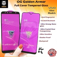 Infinix Smart 6, Zero x Pro, Zero x New, Hot 10,10S,10 Play,12, Note 8,10,10 Pro,11,12Note Golden Armor OG Full Tempered Glass Screen Protector