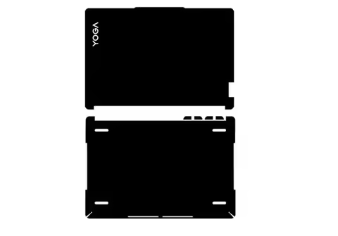 Pre-cut 1PCS Top+1PCS Bottom Skin Vinyl Stickers Case Cover Protective Film For 2023 Lenovo Yoga Boo
