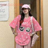 BLACKPINK Rose/Bruno Mars V-neck Shirt Oversized Sports Jersey Top Unisex Short-sleeved T-shirt Fash