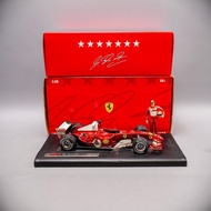 1: 18 Hot Wheels F1 Ferrari Fleet 2004 Seven Crowns Sumahe F2004 Electroplating Car Model