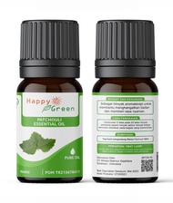 Happy Green Patchouli Essential Oil (10 ml) Minyak Atsiri Nilam Murni - 80 ml