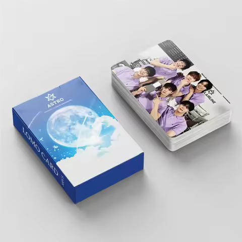 Kpop 55pcs/set ASTRO 8th Anniversary Album MJ JINJIN EUNWOO Collectible Photo Card LOMO Card Rocky Y