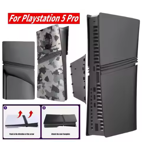 Premium ABS Replacement Shell Skin For PS5 Pro Disc Digital Edition Faceplate 30th Sticker for PS5 P