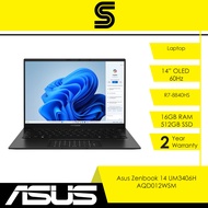 ASUS Zenbook 14 OLED UX3406H AQD012WSM- R7-8840HS/16GB Ram/512GB SSD/14" OLED 60Hz