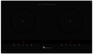 EC-2976 73厘米 嵌入式雙頭電磁爐 (黑色)