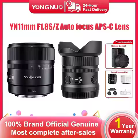 YONGNUO YN11mm F1.8S for Sony YN11mm F1.8Z for Nikon Z Auto focus Ultra Wide Angle APS-C Lens for A6