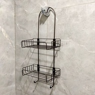 2-tier Shampoo Rack/Hanging Rack/Bathroom Iron Hanging Rack/Stainless Steel Rack