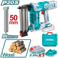 TOTAL เครื่องยิงตะปู ขาเดี่ยว F15 - F50 แบตเตอรี่ ไร้สาย 20 โวลท์ [มอเตอร์ไร้แปรงถ่าน] รุ่น TCBNLI50