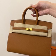 愛馬仕birkin25 鉑金包 金棕金 外縫