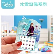 Disney Ear Sticker Frozen Princess Children Cute Cartoon Earring Blink