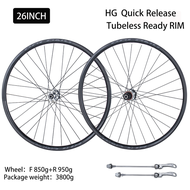 Bolany Tubeless Ready RIM MTB Bike Wheelset 26/27.5/29inch Quick Release Rims 32Holes Disc Brake Bea