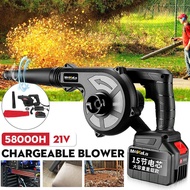 1200W Cordless Electric Air Blower Vacuum Cleannig Blower Leaf Computer Dust Collector Power Tool with 58000mAh Battery