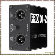 [S D K G] 1 Piece ProDI-2 Passive Stereo Direct Box Audio DI Box Direct Injection Box Low Noise Guit