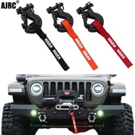 Rc Car Winch Hook With Winch Pull Strap Tags Decoration For 1/10 Rc Crawler Car Axial Scx10 Traxxas 