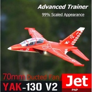 RC Airplane Yak-130 V2 70mm Ducted Fan EDF Jet Big Scale Model Plane Aircraft PNP/RTF  6S  Retracts 