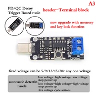 AGBBG Bảng kích hoạt mồi nhử PD USB Type-C 9V 12V 15V Đầu Ra Bộ chuyển đổi kích hoạt PD 2.0 3.0