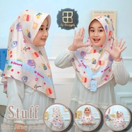 Al-jazeera CHILDREN'S INSTANT HIJAB STUFF PRINTING JERSEY MOTIF ADEM COMFORTABLE TO WEAR ORI AL-JAZE