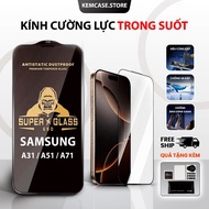 Samsung A51, A31, A71 tempered glass transparent, full screen | Screen protector for Samsung