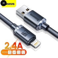 PW Baseus  Original  USB Cable For 14 13 12 Pro Xs Max X Xr 8 7 Plus 2.4A Fast Charging Charger Wire