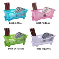 Dish Rack 0059 Rak Tempat Letak Pinggan Plastik Alatan Perkakas Barang Dapur Kitchen Tools Pinggang Besen Pisau Sudu