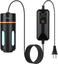 hygger Aquarium U-V Light with Timer 360 ° Shield Clean Light for Green Water and Algae CleanAlgae