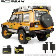 RCDream Simulation Mudguard Exhaust Pipe For 1/10 FMS FCX10 Camel Trophy Discovery RC Model Car Craw