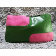 Pink & Green Baguette Bag