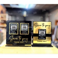 QR pay, scan qr payment code, desktop Qr code, bank payment code, high quality mica material