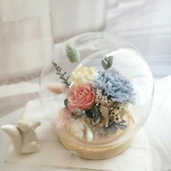 圓球玻璃花盅 畢業禮物 永生花禮 生日禮物畢業畢業 老師禮物