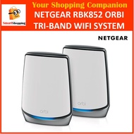 Netgear RBK852 Orbi Tri-band AX6000 WiFi 6 Mesh System  - With 1 Satellite extender Coverage up to 5