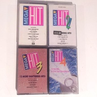 TAPE Megahit 1, 2, 3, 4 Set of 4 Cassettes Kaset MEGA HIT ORIGINAL USED SET Roxette Richard Marx VAN