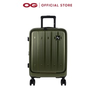 AMERICAN FLYER 20" Polycarbonte 4 Double Wheels Expandable Trolley Case - Army Green