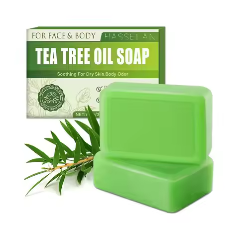 Tea Tree Soap for Face & Body Acne, 100g Tea Tree Oil Soap Bar for Face & Body Natural Skin Cleanser