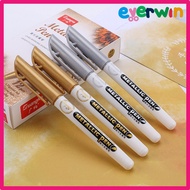 【EWW】Silver Gold Metallic Pen Marker Gold Marker Silver Marker Waterproof Permanent Marker for Black