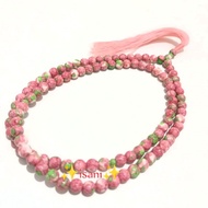 6mm pink turquoise prayer beads 99 beads