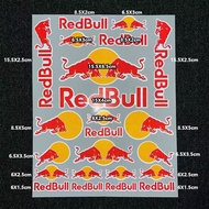 30cmX20cm Reflective Hemet Sticker For Red Bull Motocross Racing Helmet Graphic Bike Vinyl Sticker