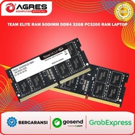 TEAM ELITE RAM SODIMM DDR4 32GB PC3200 RAM LAPTOP